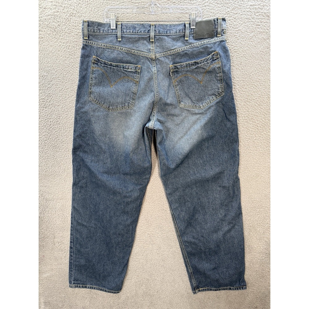 Vintage Levis Silvertab Jeans Mens 40 Blue Baggy Workwear Grunge Skater Y2K - Picture 2 of 11